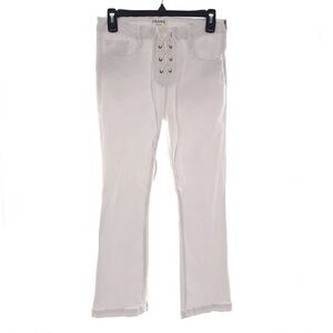 Frame Le Crop Mini Boot Womens Size 29 White Jeans